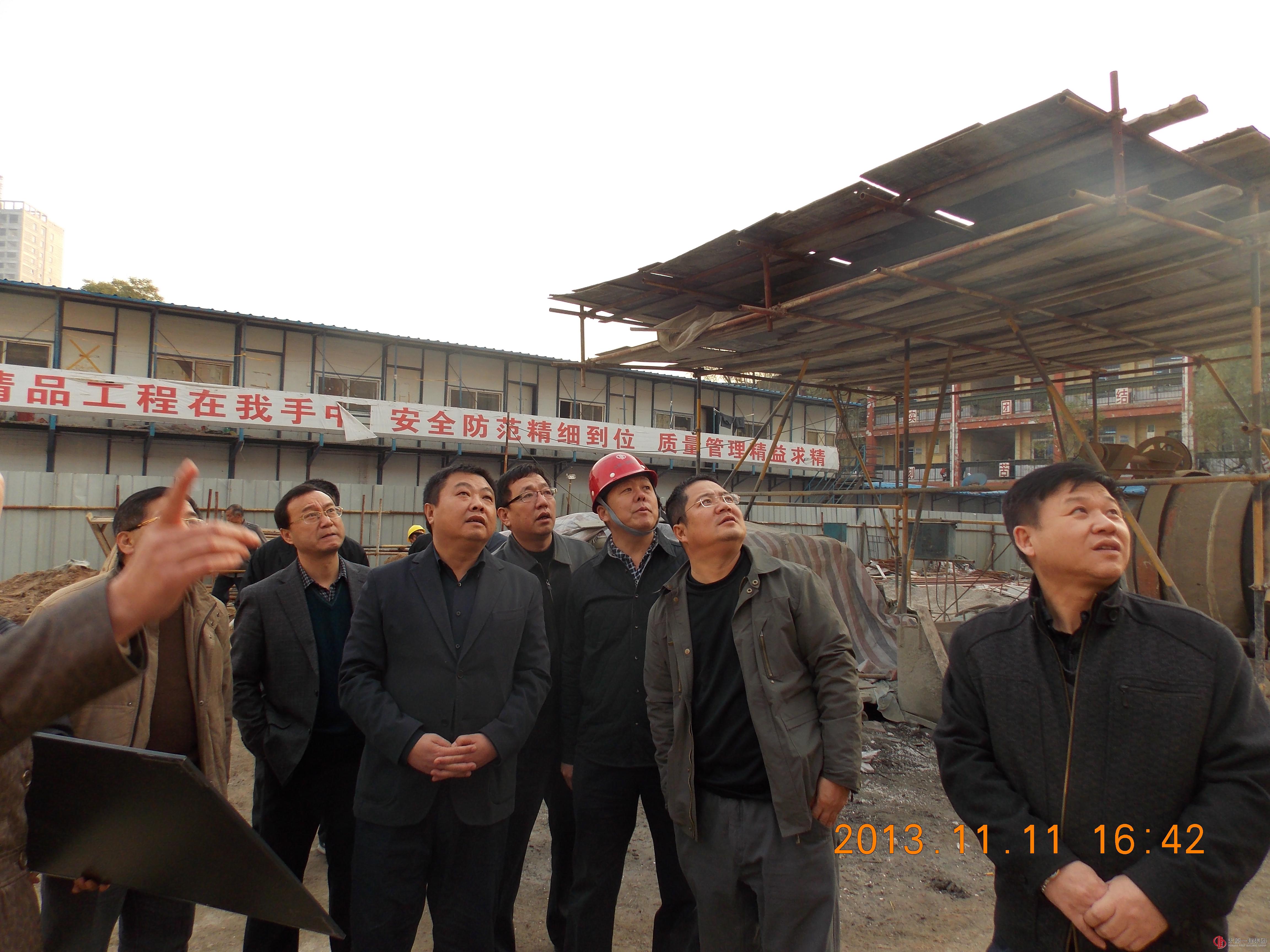 直属分公司万柏林区河北街小学项目莅临上级领导指导