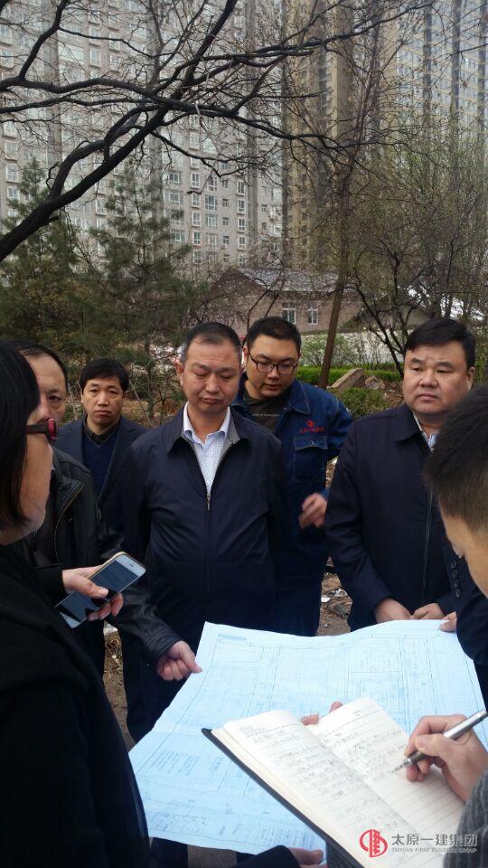 副市长魏民视察十五分公司太原育英中学项目部