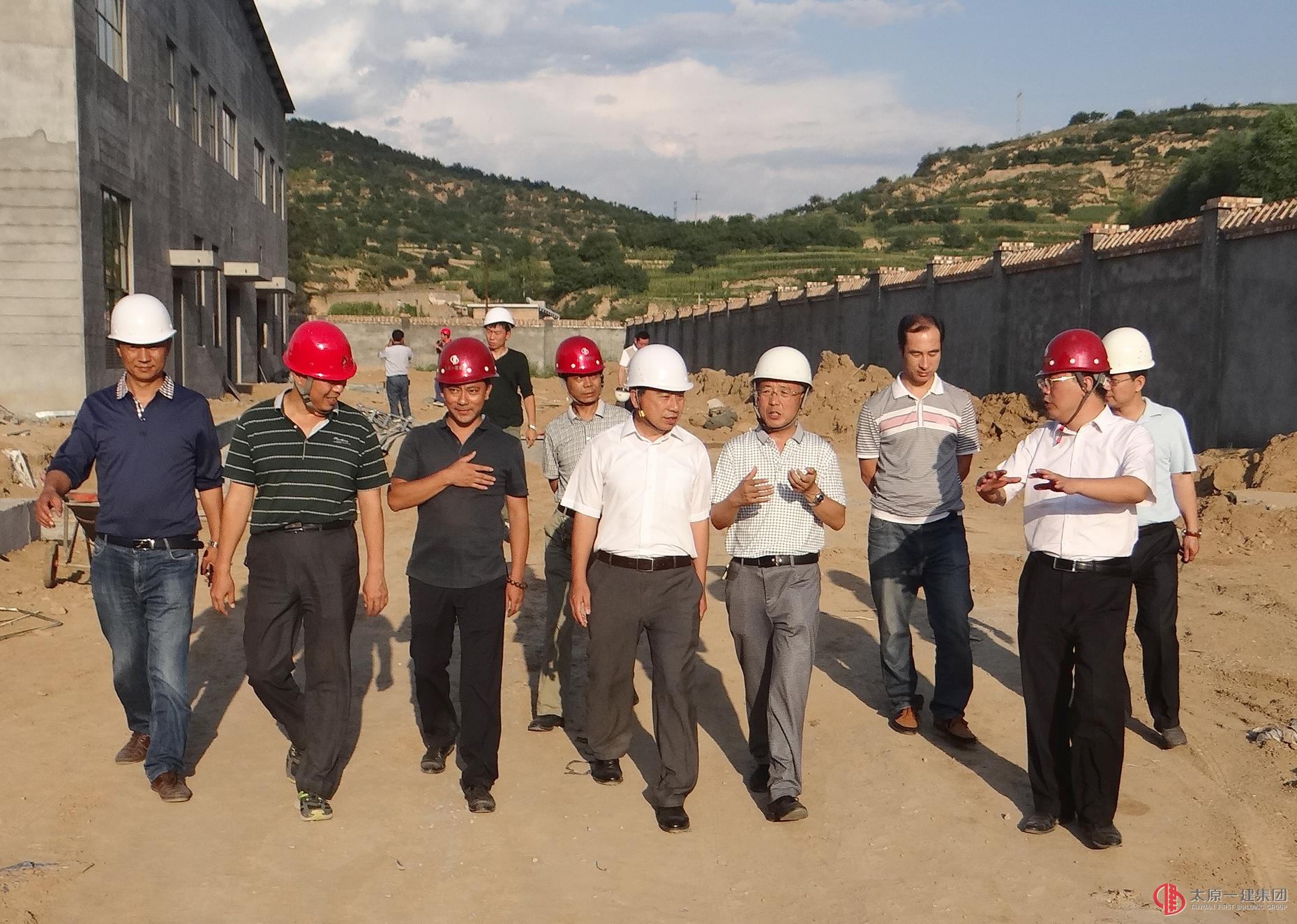 吕梁市人大领导视察直属三分公司横泉水厂项目