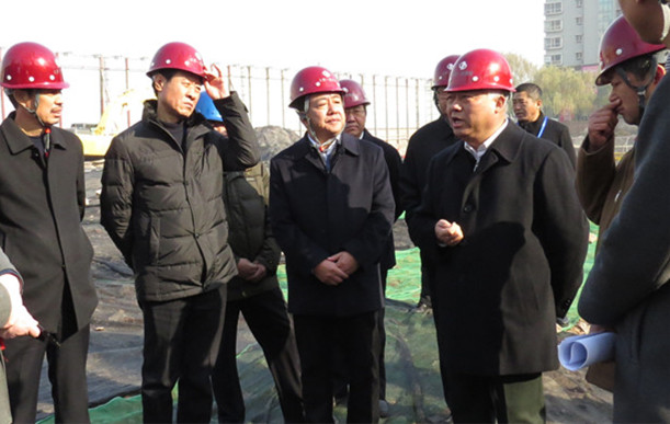 山西省委组织部部长盛茂林等省领导莅临山西省委党校项目工地视察指导